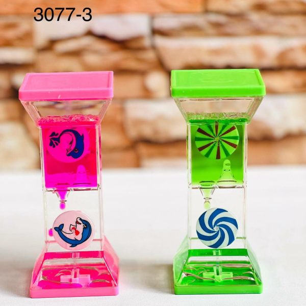 ساعت_ژله ای مستطیل چرخان رنگی
