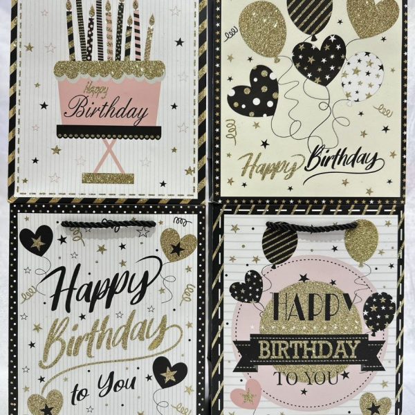 ساک_دستی برجسته اکلیلیhappy Brithday سایزدو
